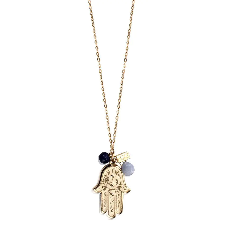 Golden Hand Necklace