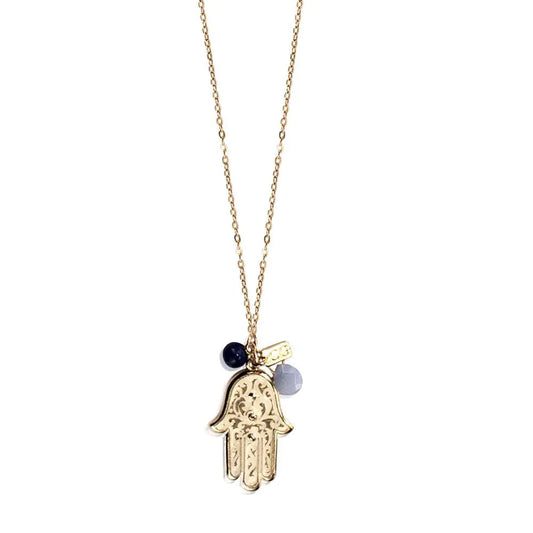 Golden Hand Necklace